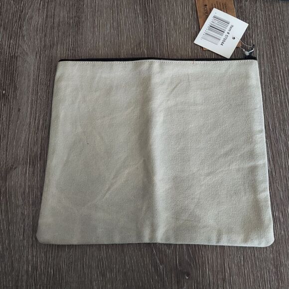 Cosmetic Makeup Travel Bag - Put on Some red Lipstick & live a little - Canvas - Picture 2 of 5
